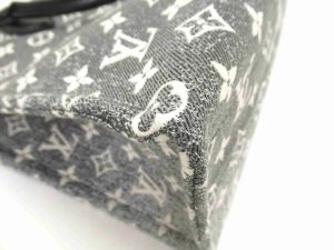 モノグラムデニム モノグラム M46448 オンザゴー ブラックデニムハンドバッグ